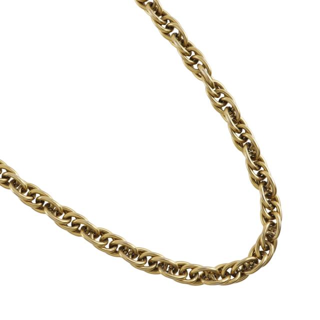 CHANEL シャネル ロングチェーン ヴィンテージ 金メッキ ネックレス 90.2g レディース