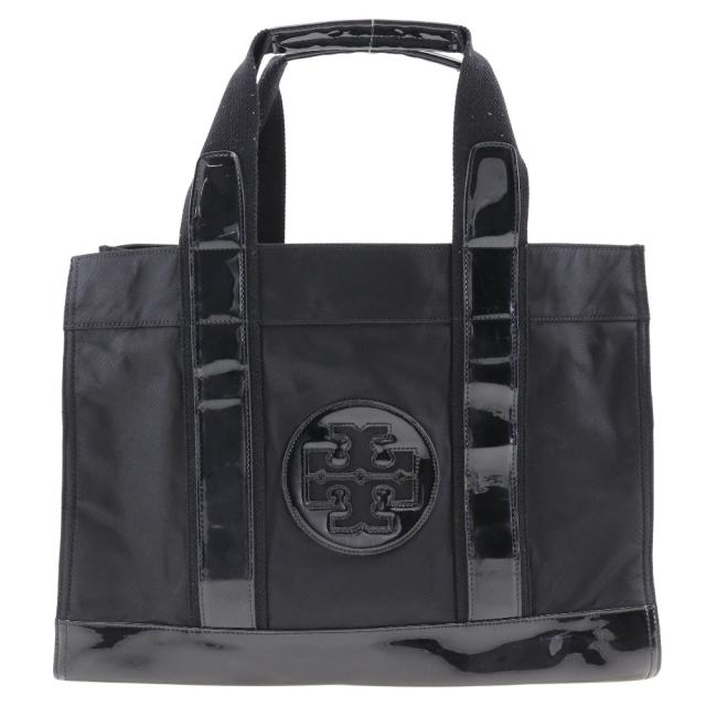 Tory Burch トリーバーチ トートバッグ ナイロン 黒 ハンドバッグ レディース 【中古】