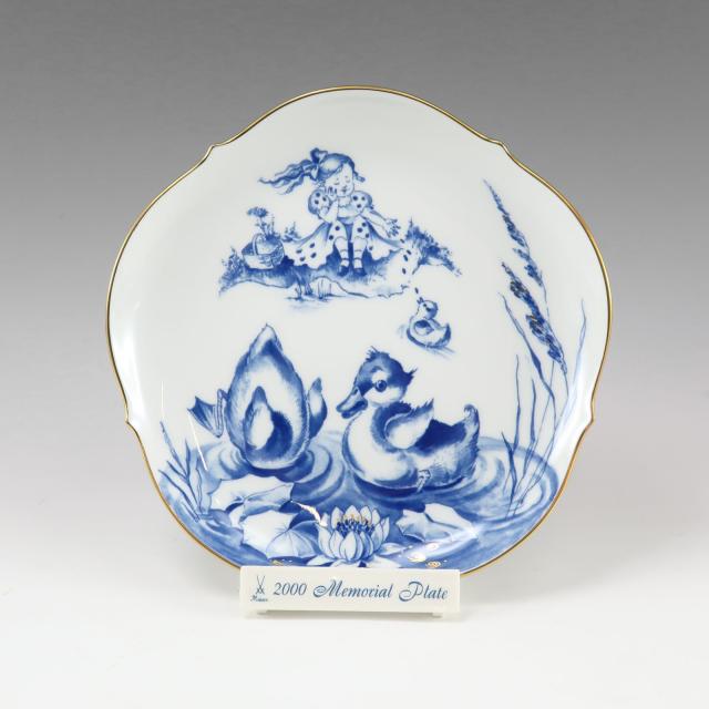 Meissen マイセン 2000年 メモリアルプレート 置物 オブジェ _ 【中古】