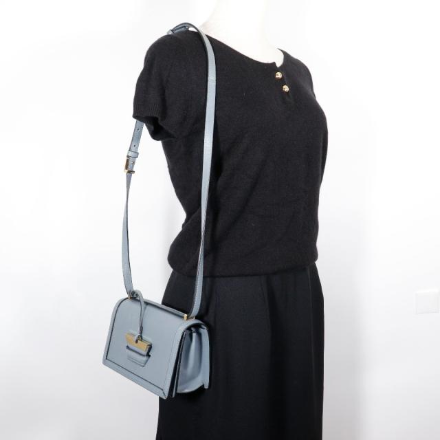 LOEWE ロエベ バルセロナ スモール カーフ ストーンブルー 水色 ショルダーバッグ_18