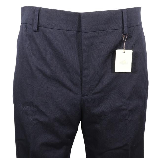 HERMES エルメス H835210H40142 コットン 紺 パンツ メンズ 【中古】