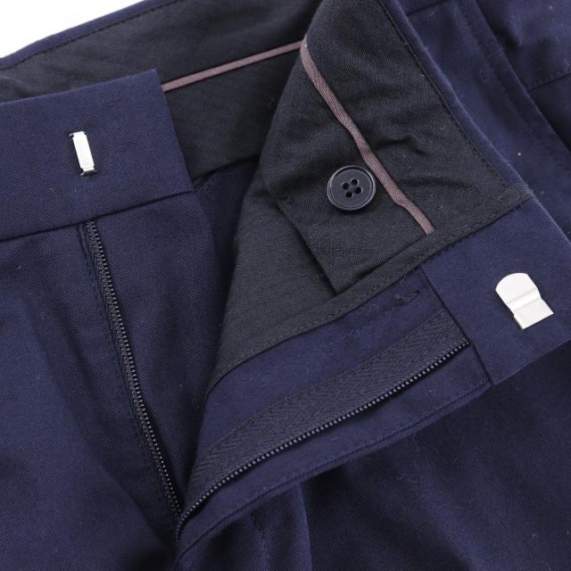 HERMES エルメス H835210H40142 コットン 紺 パンツ メンズ 【中古】