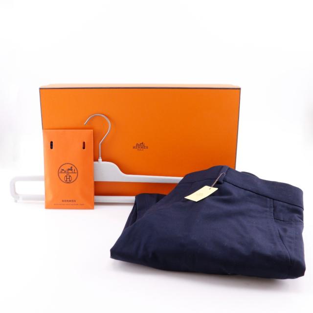 HERMES エルメス H835210H40142 コットン 紺 パンツ メンズ 【中古】