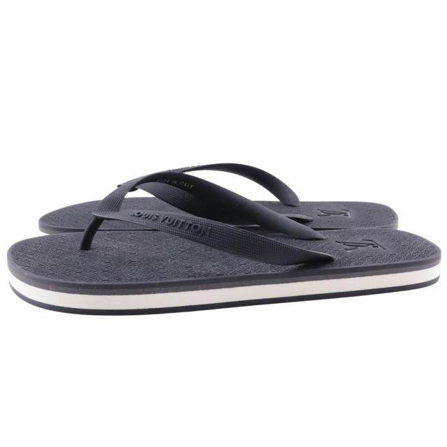 LOUIS VUITTON ルイ・ヴィトン トングサンダル ビーチサンダル モノグラム ラバー 黒の通販は LOUIS VUITTON ルイ・ヴィトン トングサンダル ビーチサンダル モノグラム ラバー 黒の通販は