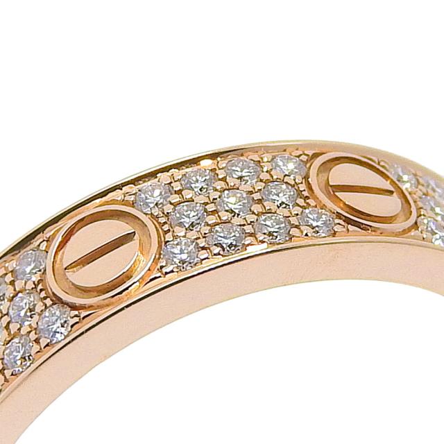 CARTIER カルティエ ミニラブリング フルパヴェ B4085848 K18ピンクゴールド 8号 リング・指輪 CARTIER カルティエ ミニラブリング フルパヴェ B4085848 K18ピンクゴールド 8号 リング・指輪