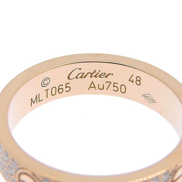 CARTIER カルティエ ミニラブリング フルパヴェ B4085848 K18ピンクゴールド 8号 リング・指輪 CARTIER カルティエ ミニラブリング フルパヴェ B4085848 K18ピンクゴールド 8号 リング・指輪