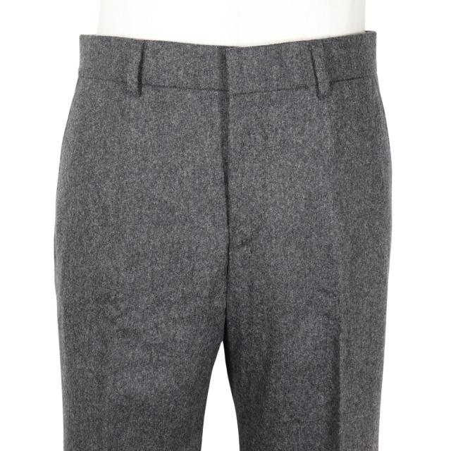 HERMES エルメス ウール グレー パンツ メンズ 【中古】_1