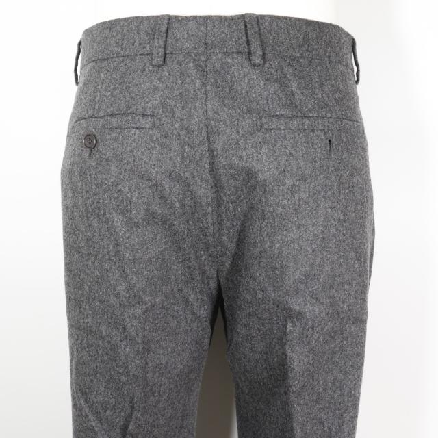 HERMES エルメス ウール グレー パンツ メンズ 【中古】_3