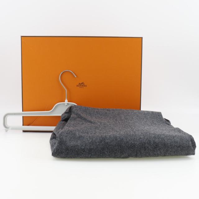 HERMES エルメス ウール グレー パンツ メンズ 【中古】_5