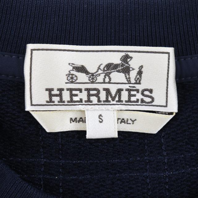 HERMES エルメス 半袖 コットン 黒 スウェット メンズ 【中古】_6
