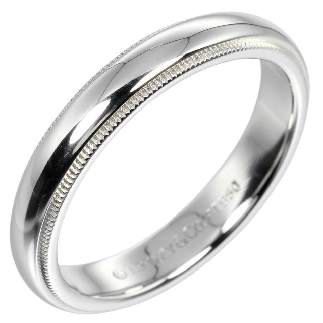 TIFFANY&Co. ティファニー トゥギャザー ミルグレイン Pt950プラチナ 