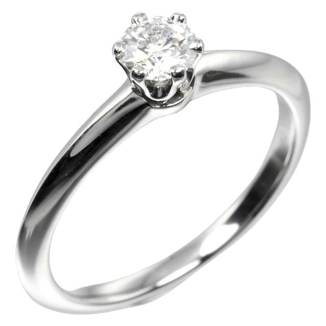 TIFFANY&Co. ティファニー ソリティア 0.26ct Pt950プラチナ 8号 リング・指輪 g レディース