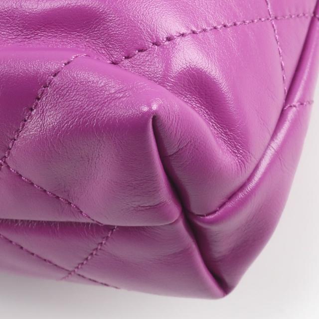 CHANEL シャネル 22ミニバッグ 2WAYハンドバッグ AS3980 カーフ 紫 ショルダーバッグ_14