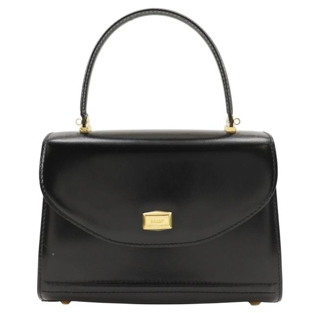 BALLY バリー ワンハンドル 2WAYショルダー カーフ 黒 ハンドバッグ レディース 【中古】