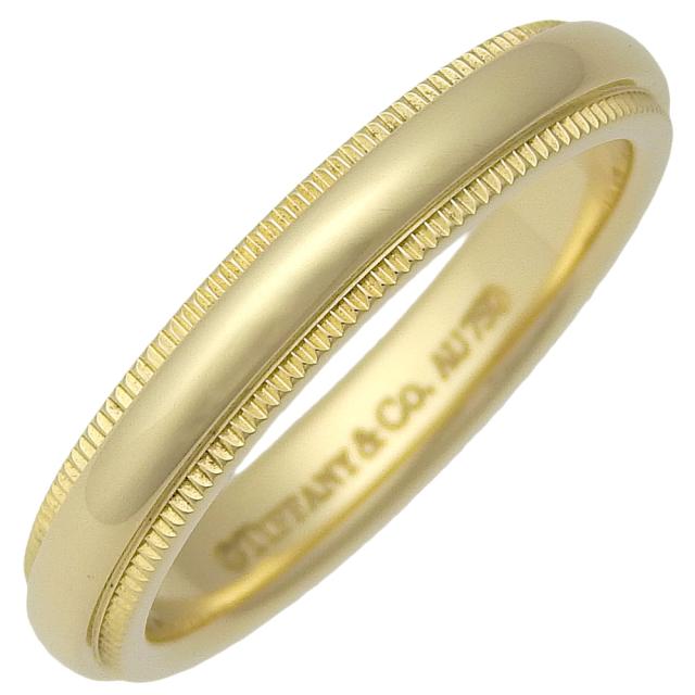 TIFFANY&Co. ティファニー ミルグレイン K18イエローゴールド 7