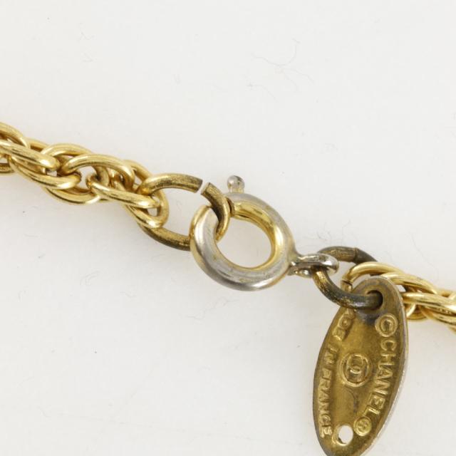 CHANEL シャネル ココマーク ヴィンテージ 金メッキ ネックレス 13.6g レディース_4