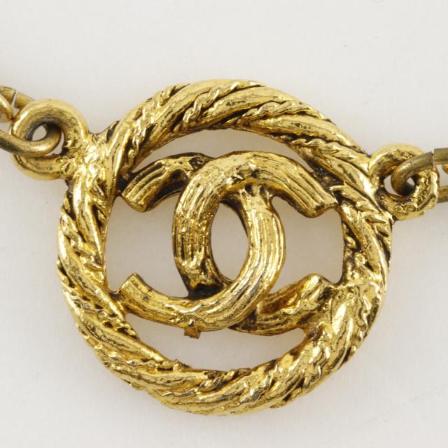CHANEL シャネル ココマーク ヴィンテージ 金メッキ ネックレス 13.6g レディース_7