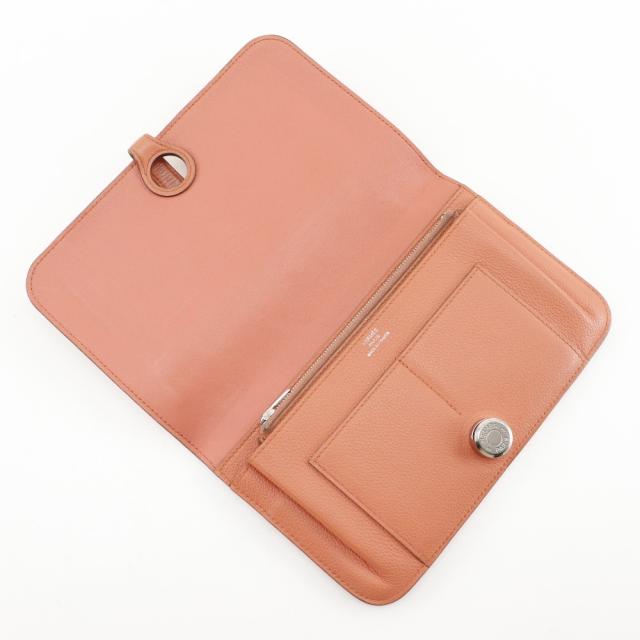 HERMES エルメス ドゴンGM シェーブル ピンク 長財布 レディース 【中古】_10