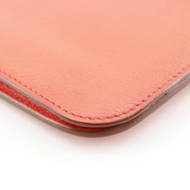 HERMES エルメス ドゴンGM シェーブル ピンク 長財布 レディース