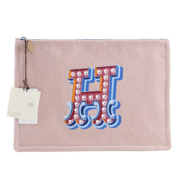 HERMES エルメス　ヨッティング　ポーチ　GM HERMES エルメス フラットポーチ 
