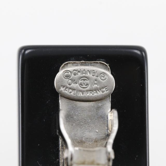 CHANEL シャネル ココマーク ハート プラスチック 黒 バレッタ レディース 【中古】_5