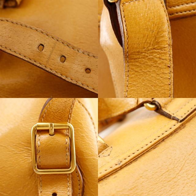 GUCCI グッチ バンブーリュック 003.2058.0016 カーフ 黄 リュック・デイパック レディース