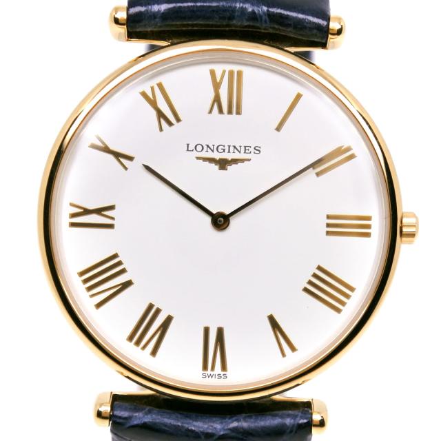 LONGINES ロンジン グランドクラシック L4.635.2 金メッキ クオーツ アナログ表示 白文字盤の通販は