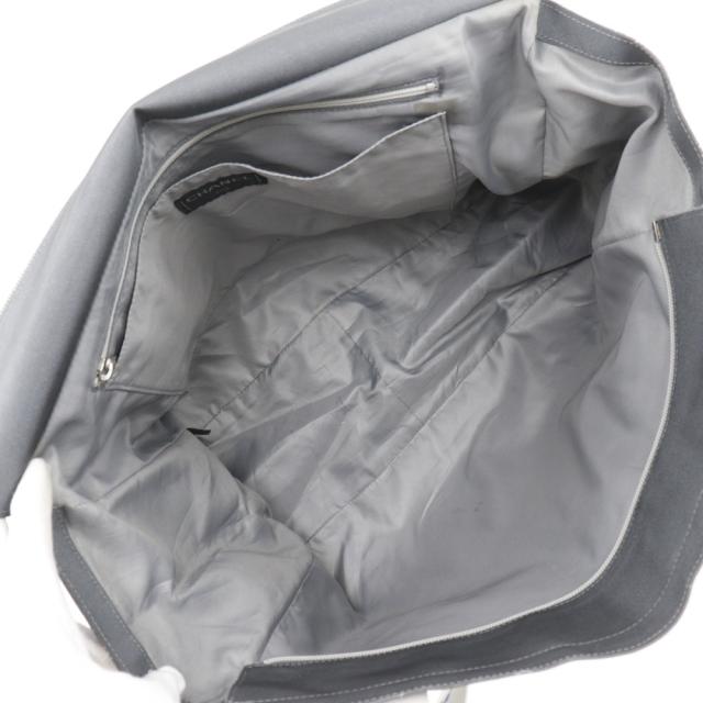 CHANEL シャネル ロゴ スポーツライン ナイロン グレー トートバッグ