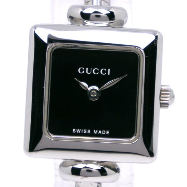 GUCCI グッチ 1900L SS クオーツ アナログ表示 黒文字盤 腕時計 レディース 【中古】