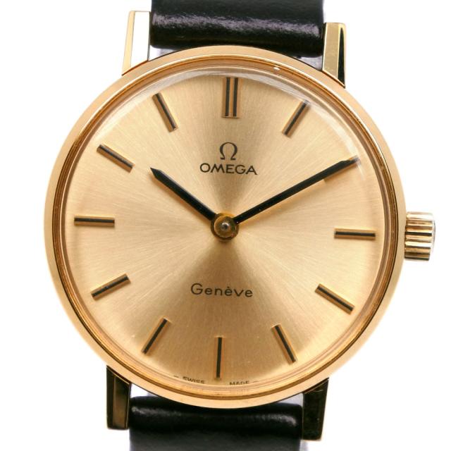 OMEGA オメガ ジュネーブ 511.04110 金メッキ 手巻き ゴールド文字盤  