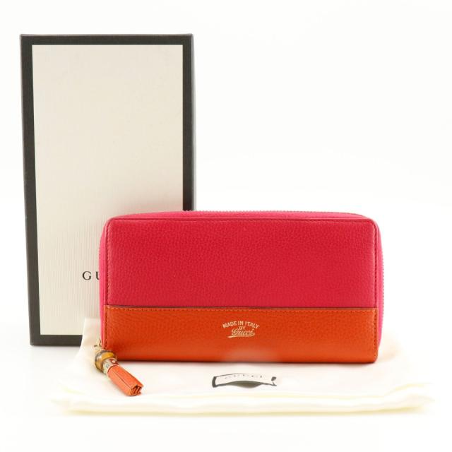 GUCCI グッチ ラウンドファスナー バンブータッセル バンブータッセル 307984 カーフ GUCCI グッチ ラウンドファスナー バンブータッセル バンブータッセル