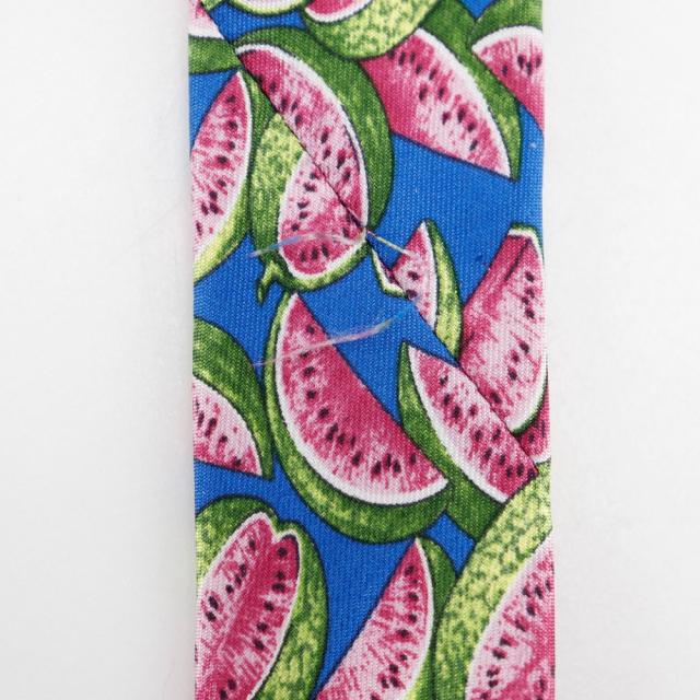 GUCCI グッチ スイカ シルク 青 ネクタイ メンズ 【中古】 ネクタイ