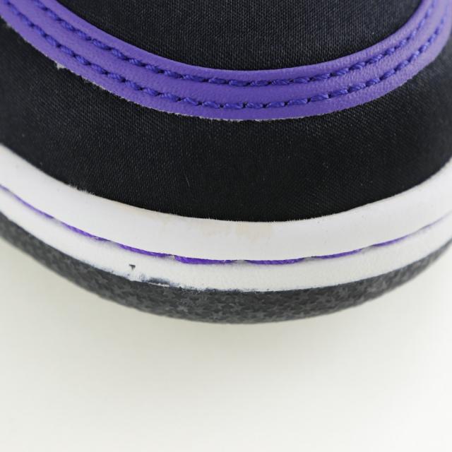 NIKE ナイキ VANDAL HIGH(GS BOYS) バスケットボールシューズ 333377-051 サテン 黒/紫 スニーカー_9