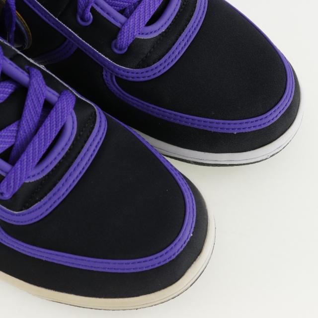 NIKE ナイキ VANDAL HIGH(GS BOYS) バスケットボールシューズ 333377-051 サテン 黒/紫 スニーカー_3