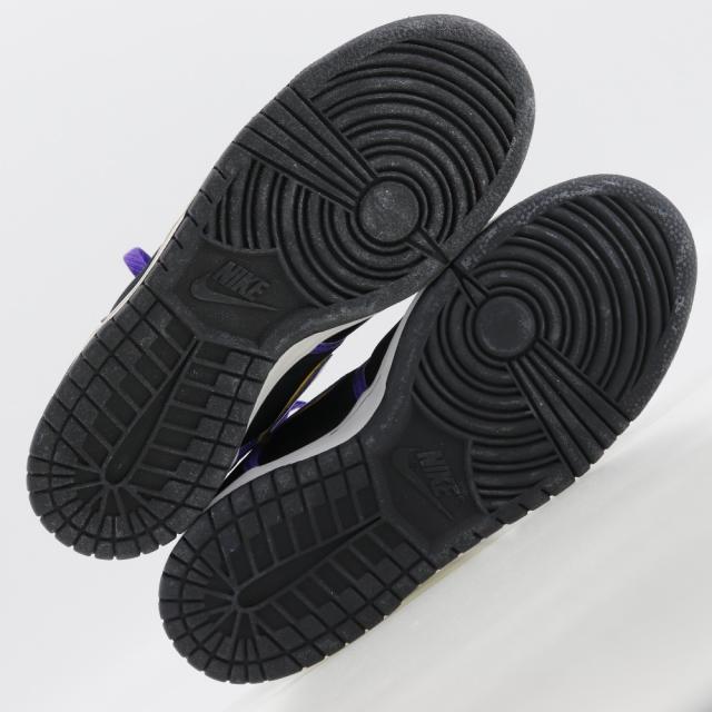 NIKE ナイキ VANDAL HIGH(GS BOYS) バスケットボールシューズ 333377-051 サテン 黒/紫 スニーカー_4