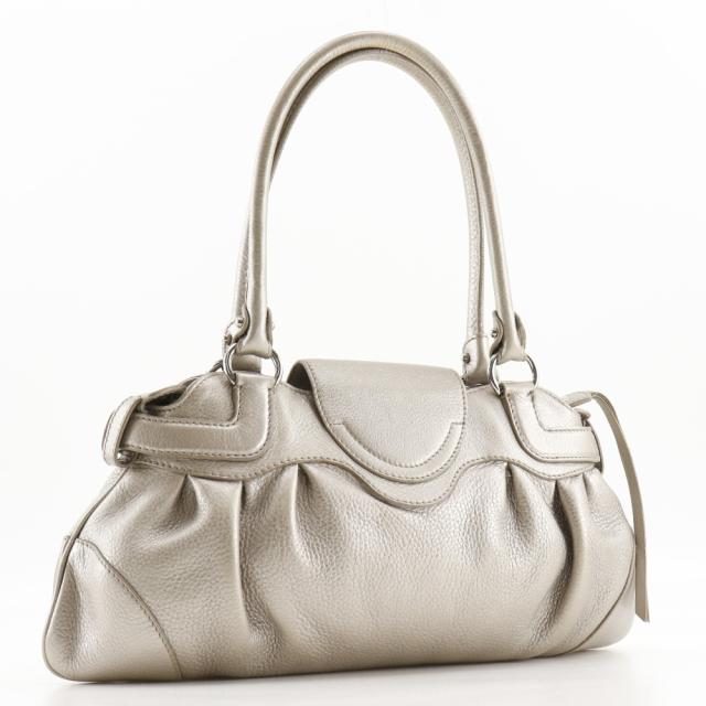 Salvatore Ferragamo サルヴァトーレフェラガモ ガンチーニ AU-21/6317 レザー シルバー