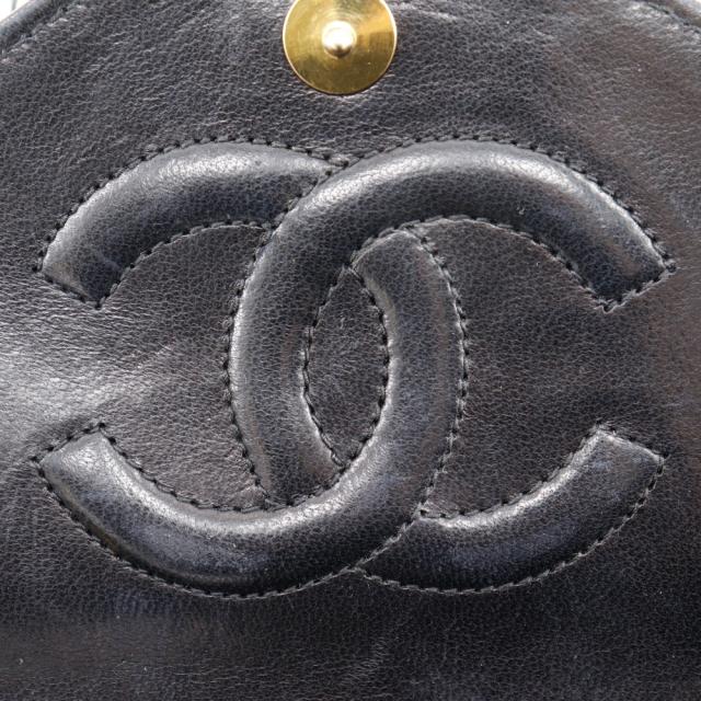 CHANEL シャネル チェーンショルダー デカココ マトラッセ デカココ マトラッセ エナメル 黒_11