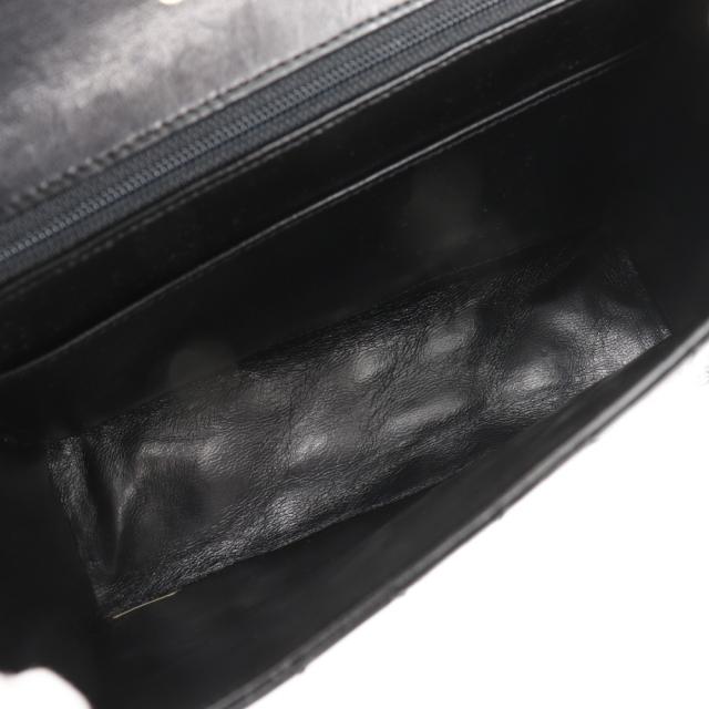 CHANEL シャネル チェーンショルダー デカココ マトラッセ デカココ マトラッセ エナメル 黒_5