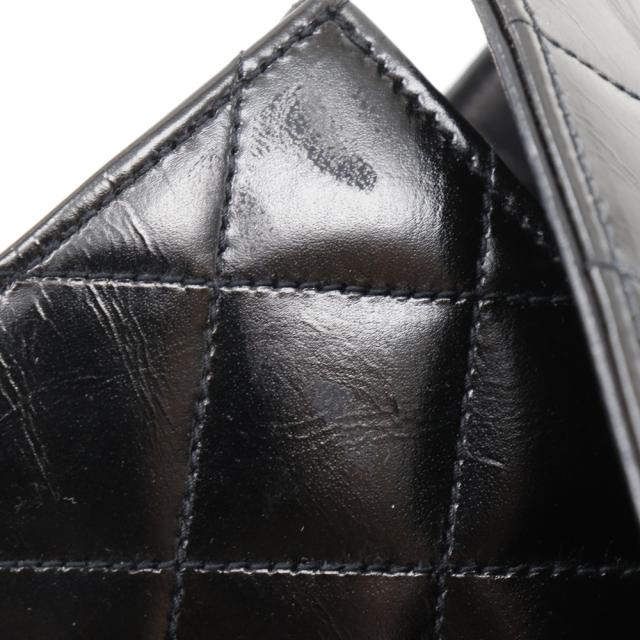CHANEL シャネル チェーンショルダー デカココ マトラッセ デカココ マトラッセ エナメル 黒_6