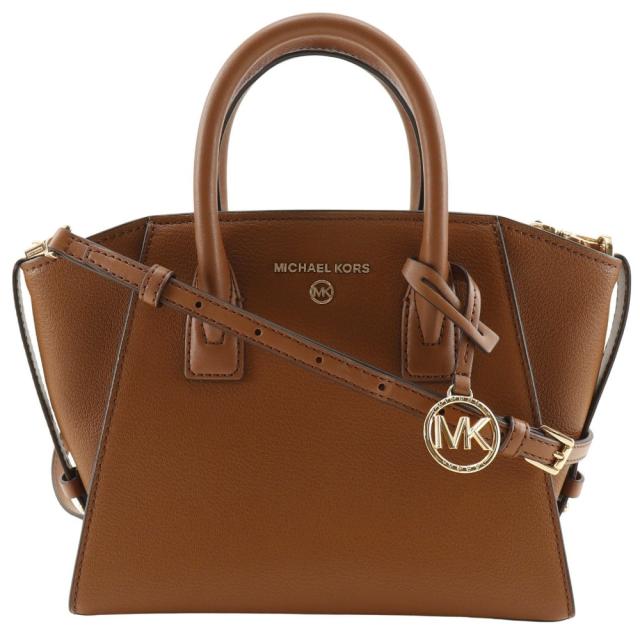 Michael Kors マイケルコース アヴリル 2WAYショルダー 30H1G4VS5L レザー 茶 ハンドバッグ