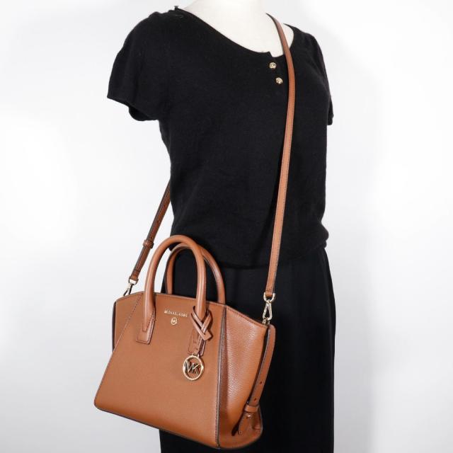 Michael Kors マイケルコース アヴリル 2WAYショルダー 30H1G4VS5L レザー 茶 ハンドバッグ_10