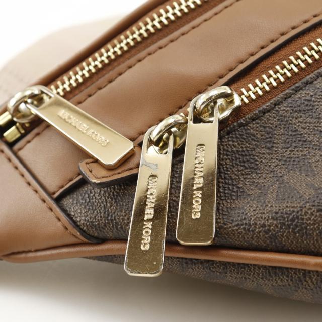Michael Kors マイケルコース ボディバッグ PVC 茶 ウエストバッグ ユニセックス 【中古】 Michael Kors マイケルコース ボディバッグ PVC 茶 ウエストバッグ