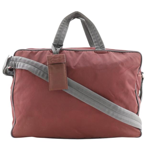 PRADA SPORTS プラダスポーツ 2WAYショルダー ナイロン 赤茶 ボストンバッグ ユニセックス