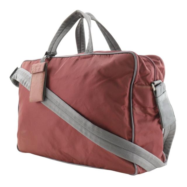 PRADA SPORTS プラダスポーツ 2WAYショルダー ナイロン 赤茶 ボストンバッグ ユニセックス_1