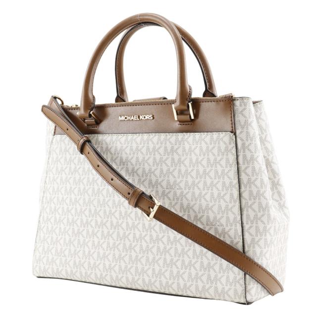 Michael Kors マイケルコース 2WAYショルダー 35T9GAKS3B PVC オフホワイト ハンドバッグ_1