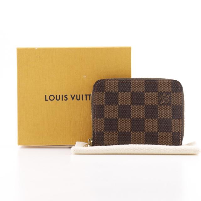 LOUIS VUITTON ルイ・ヴィトン ジッピーコインパース N63070 ダミエキャンバス 茶_7