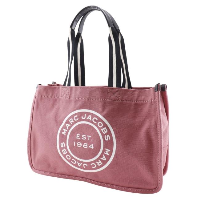 MARC JACOBS マークジェイコブス ロゴ H052M06FA21 668 キャンバス ピンク トートバッグ_1