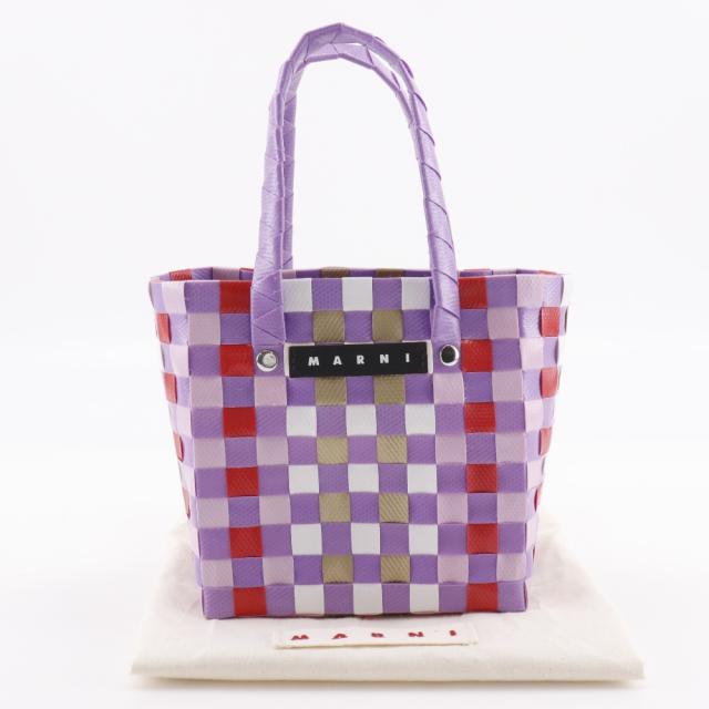 MARNI マルニ フラワーカフェ ピクニックバッグ ミクロバスケット ポリプロピレン 紫 MARNI マルニ フラワーカフェ ピクニックバッグ ミクロバスケット