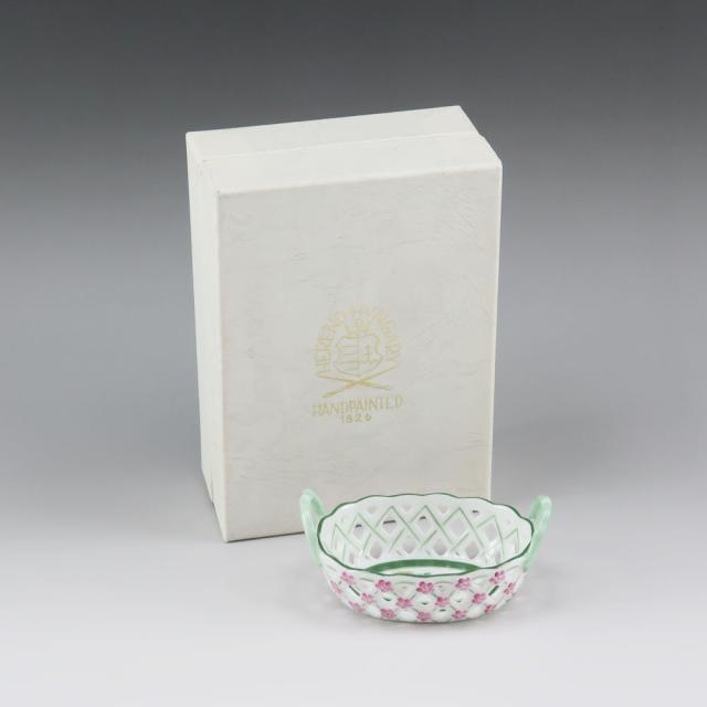 HEREND ヘレンド ウィーンの薔薇 7425/VRH 置物 オブジェ _ 【中古 