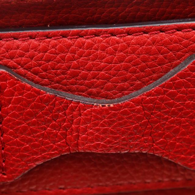 CELINE セリーヌ ラゲージマイクロショッパー レザー 赤 ハンドバッグ レディース_13